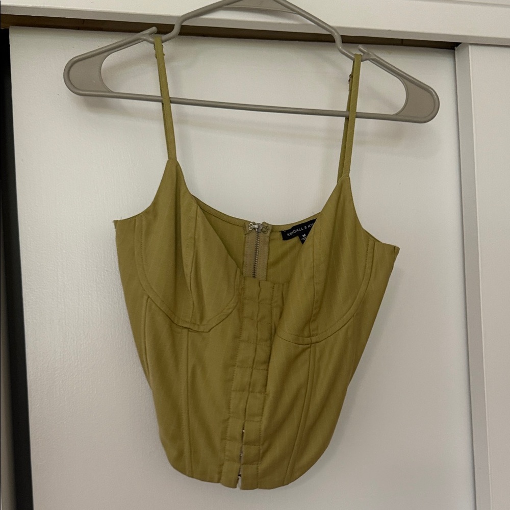 Kendall & Kylie Olive Camisole Top